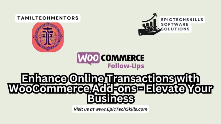 Enhance Online Transactions WooCommerce